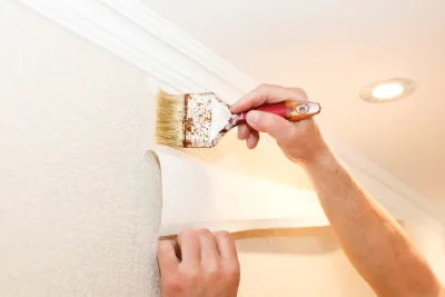 Pose de papier peint à Rousies — revêtements muraux et toiles de verre